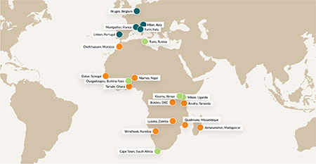 Les villes observées