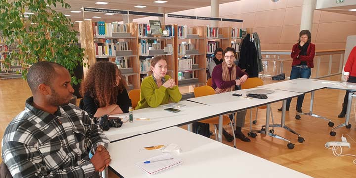 Groupe de doctorants à la rentrée commune à Dijon