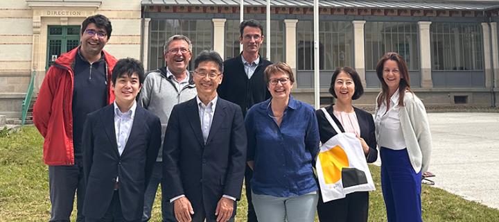 La délégation japonaise accueillie par les équipes de l'Institut Agro, ici sur le campus de Rennes